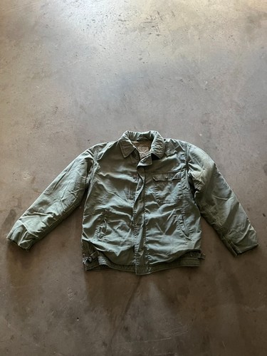 Olive green deck jacket - deck,